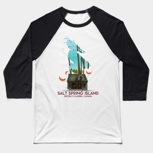 Salt Spring Island British Columbia Baseball T-Shirt